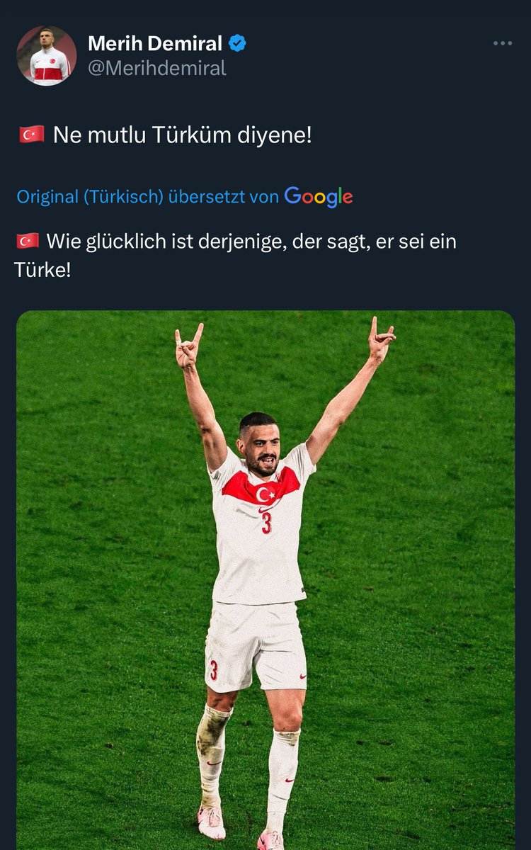 LarsWienand's tweet photo. Der rechtsextreme Wolfsgruß von #Demiral beim Sieg gegen Österreich hat für viele ultranationalistische Türken eine Vorgeschichte: Österreich hat ihn 2019 verboten (PKK-Symbolik auch, aber das passt nicht ins Narrativ) 

Hoffentlich war das sein persönlich letztes EM-Spiel. https://t.co/FnpFfhu8IV