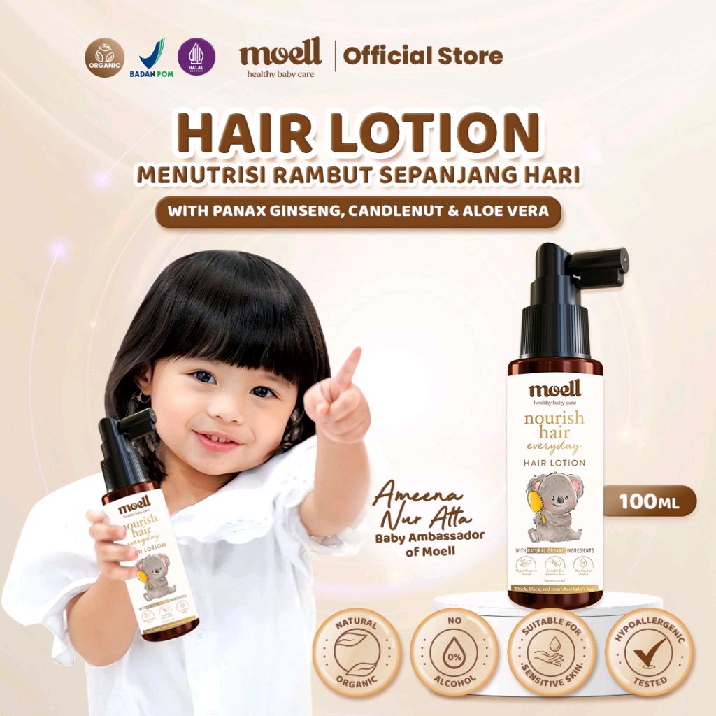 Ernie_DW's tweet photo. Cek Moell Hair Lotion Baby With Panax Ginseng &amp; Calendula Oil 100 ml  -  Rambut Kuat, Lebat &amp; Ternutrisi Sepanjang Hari #HaircareAmeena dengan harga Rp60.000. Dapatkan di Shopee sekarang! https://t.co/ofQRZdS6xO https://t.co/xVeuoz8e2N
