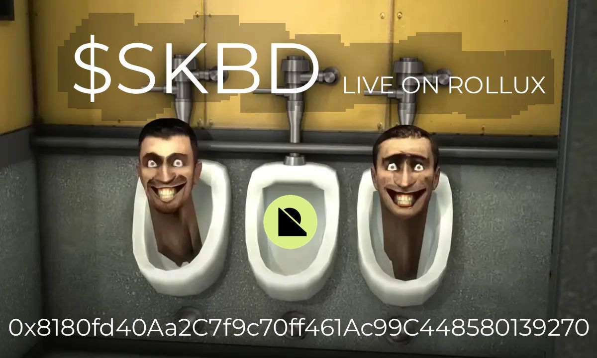 syskibidi's tweet image. 🚽 $SKBD IS LIVE ON @PEGASYSDAO 🪠

your favorite #memecoin on @ROLLUXL2 is now alive 🧻

CA: 0x8180fd40Aa2C7f9c70ff461Ac99C448580139270

it's time to buy gazillions, HODL, and be a $SKBD quadrillionaire at app.pegasys.fi/#/swap?outputC…