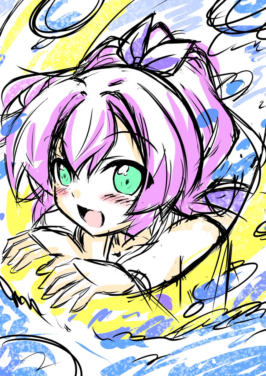 ジャベリン(アズールレーン) 「おはろーございます!社畜ウィークなんでちまちま原稿進めてます…本日も頑張っていき」|misoピエロ@C101お疲れ様でした！のイラスト