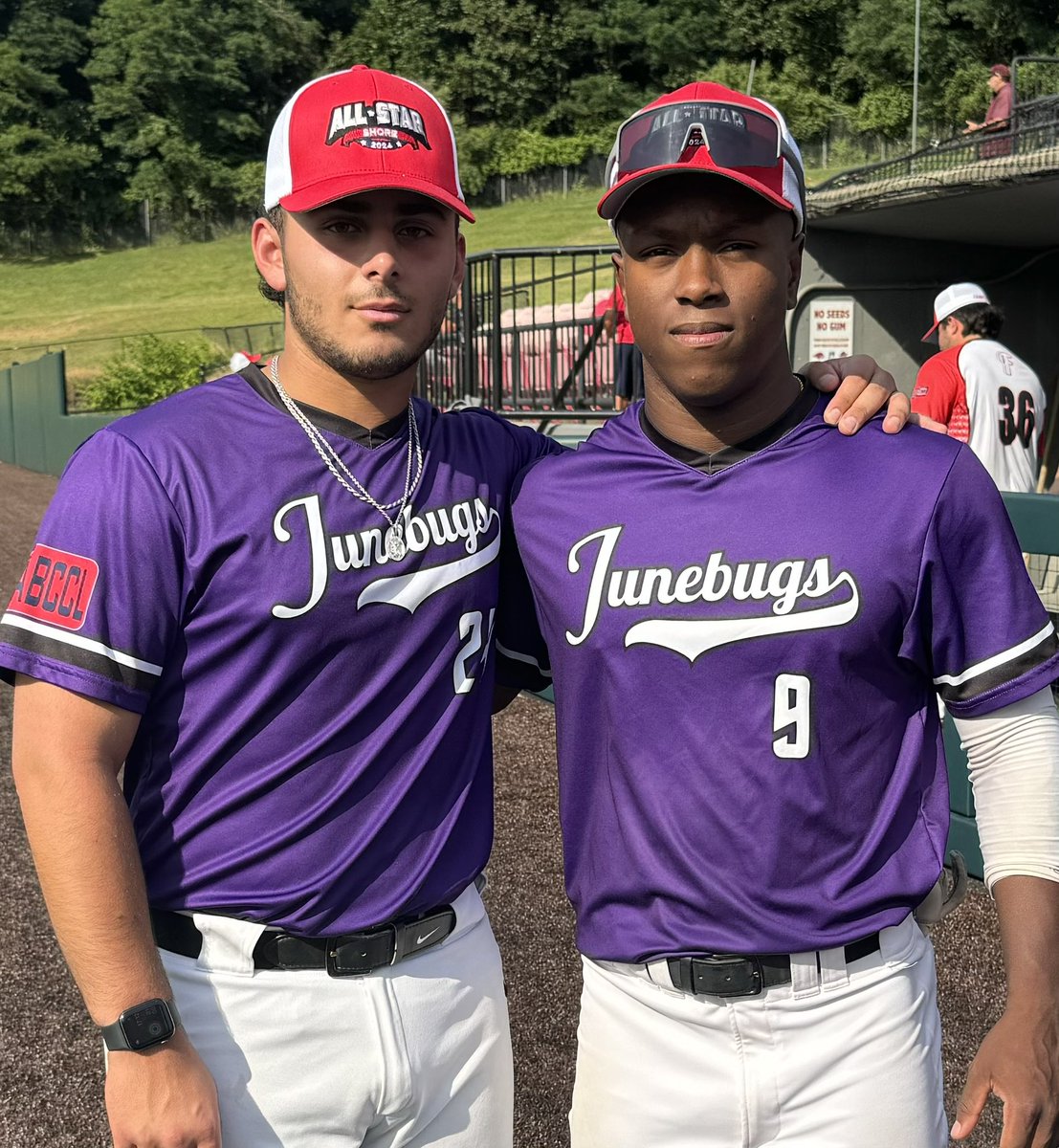 Alvernia Baseball (@vernbaseball) on Twitter photo Vern baseball summer all stars <a href="/JakeUmans24/">Jake Umans</a> and <a href="/quincyesannason/">Quincy Esannason</a> getting ready for action tonight representing the <a href="/ABCCL_JBugs/">Garden State Junebugs</a> in the <a href="/ABCCL_NJ/">ABCCL</a> all star game! <a href="/HolmdelBaseball/">HolmdelBaseball</a> <a href="/NeptuneBaseball/">Neptune HS Baseball</a> <a href="/Warehouse_Ball/">Baseball Warehouse</a> <a href="/d3baseball/">D3baseball</a> <a href="/NJCollegeBSBNat/">Jersey Baseball Nation</a> <a href="/VernAthletics/">Golden Wolves</a> Vern baseball summer all stars <a href="/JakeUmans24/">Jake Umans</a> and <a href="/quincyesannason/">Quincy Esannason</a> getting ready for action tonight representing the <a href="/ABCCL_JBugs/">Garden State Junebugs</a> in the <a href="/ABCCL_NJ/">ABCCL</a> all star game! <a href="/HolmdelBaseball/">HolmdelBaseball</a> <a href="/NeptuneBaseball/">Neptune HS Baseball</a> <a href="/Warehouse_Ball/">Baseball Warehouse</a> <a href="/d3baseball/">D3baseball</a> <a href="/NJCollegeBSBNat/">Jersey Baseball Nation</a> <a href="/VernAthletics/">Golden Wolves</a>