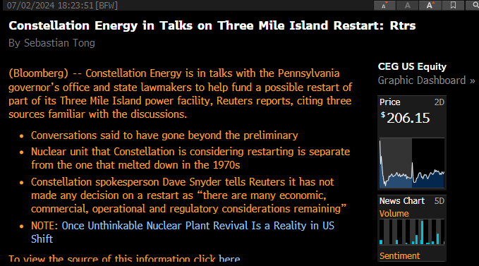 polan13's tweet image. Apparently quite soon. $CEG
#NuclearPower #NuclearEnergy #uranium