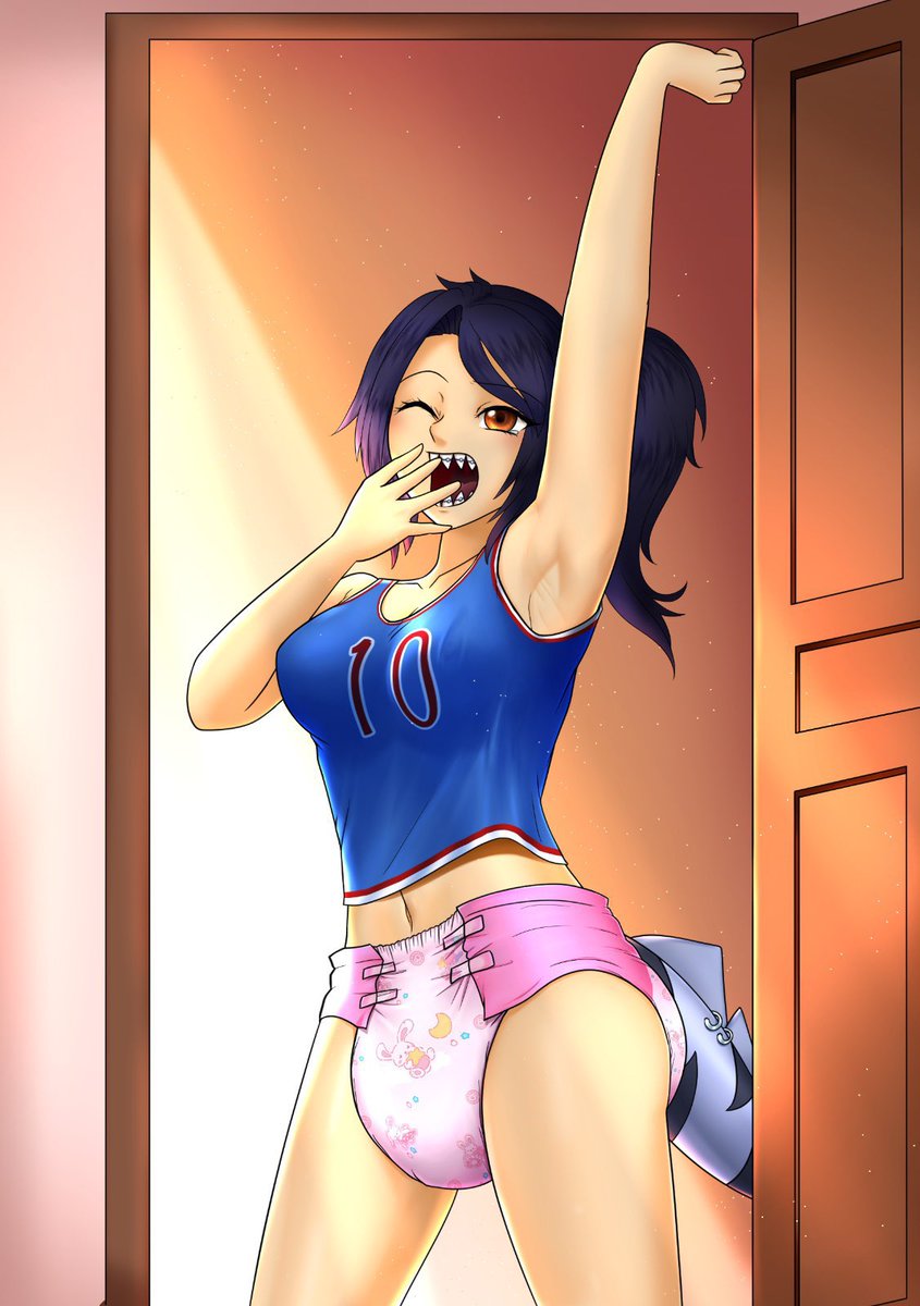 Mylène waking up from a nap.
This time i wanted a humanoid version since i only had the full anthro for her.
 
Artist:pucca  #abdl