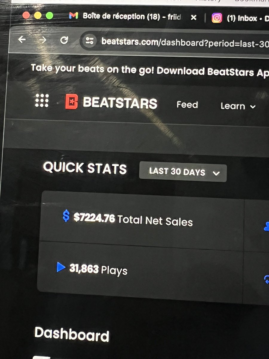 Close to hit 6 figures selling beats this year GOD IS GOOOOOOOD