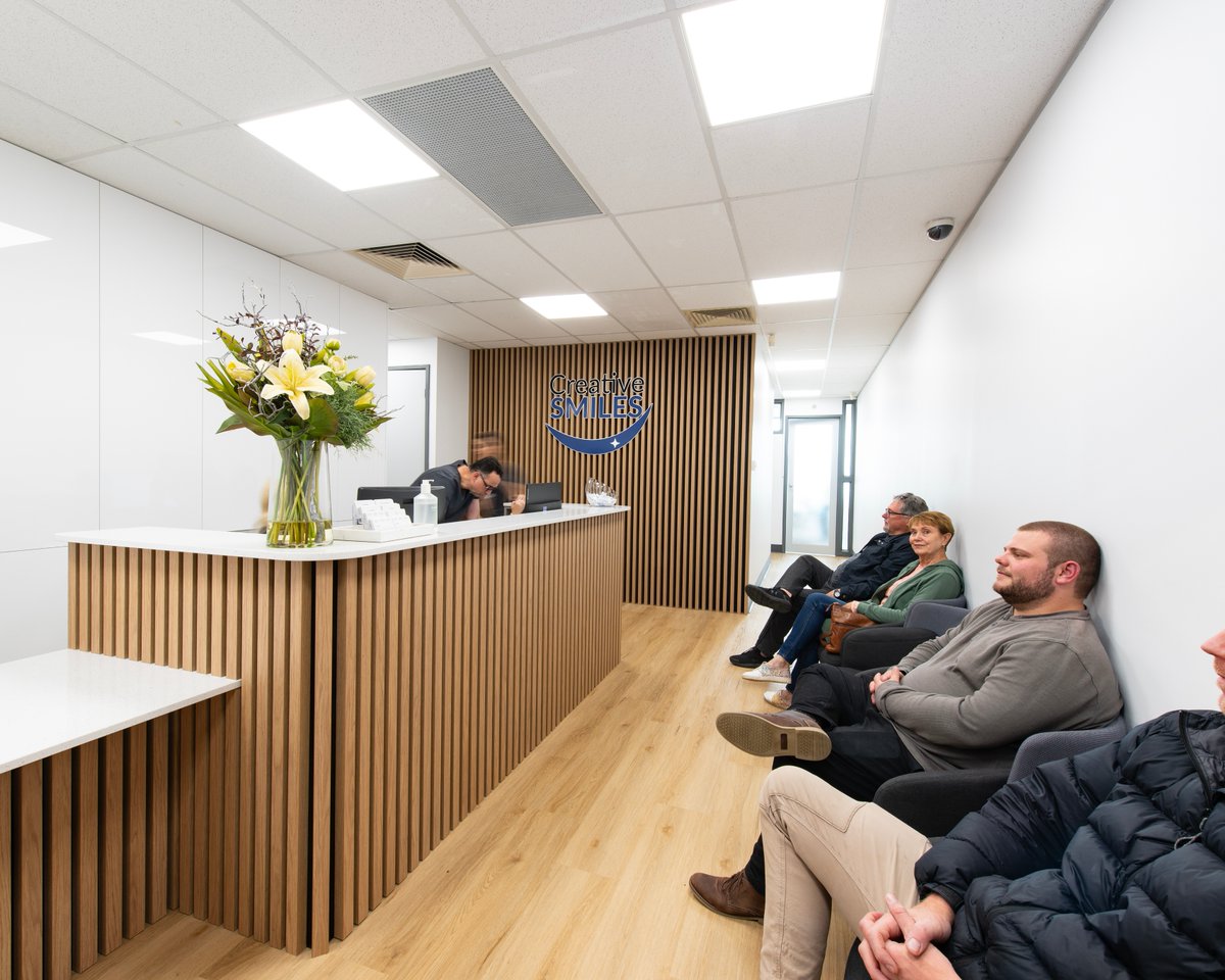 QTCBuild's tweet photo. Welcome to Creative Smiles in Armadale! We recently completed an amazing fitout of their reception area, featuring new flooring, joinery, and painting throughout. 

☎️: 1300 728 723 
🌐: https://t.co/3kGr8QptHB

Quality Assured, Time Sensitive, Cost Effective https://t.co/SUNUmAn5EW