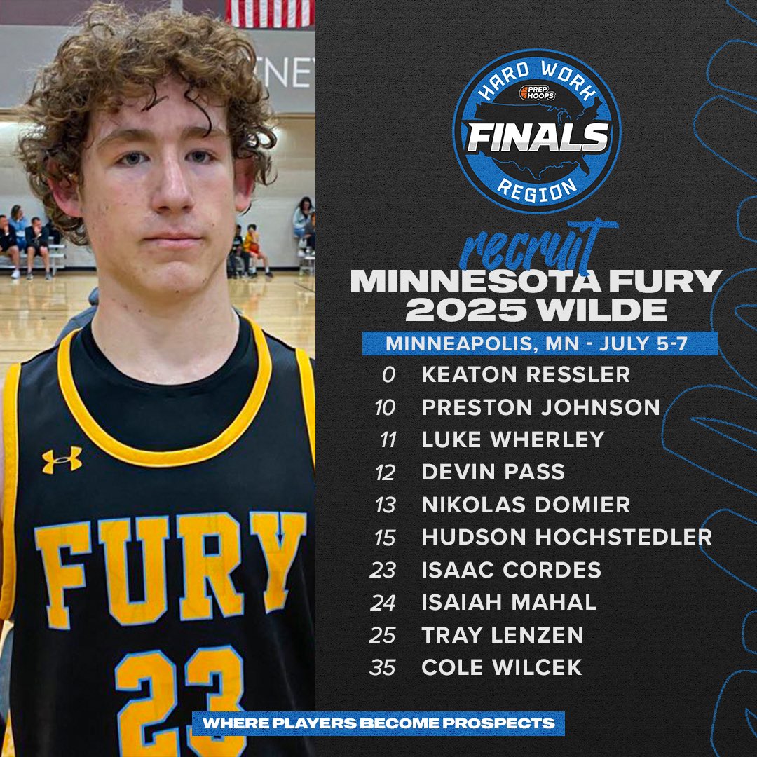 🚨 Recruit Minnesota Fury 2025 Wilde at the Hard Work Finals! 

College Coach RSVP: events.prephoops.com/college-rsvp?w…

Schedule: events.prephoops.com/info?event_id=…

📺 Watch LIVE on <a href="/BallerTV/">BallerTV</a>