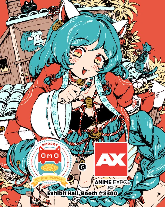 OMOCAT will be at Anime Expo, July 4-7 (Exhibit Hall, Booth #3300)   See what we're bringing here! (