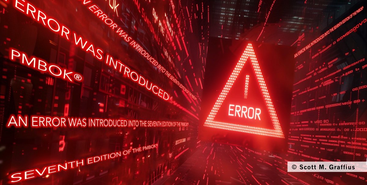 ScottGraffius's tweet photo. An Error Was Introduced Into the Seventh Edition of the A Guide to the Project Management Body of Knowledge (PMBOK) by the Project Management Institute (PMI)

🔗 https://t.co/IXDhDDcEvl

#PMI #PMBOK #PMBOK7 #ProjectManagement #ProjectManager #PMP #BruceTuckman #PMBOKError #PMOT