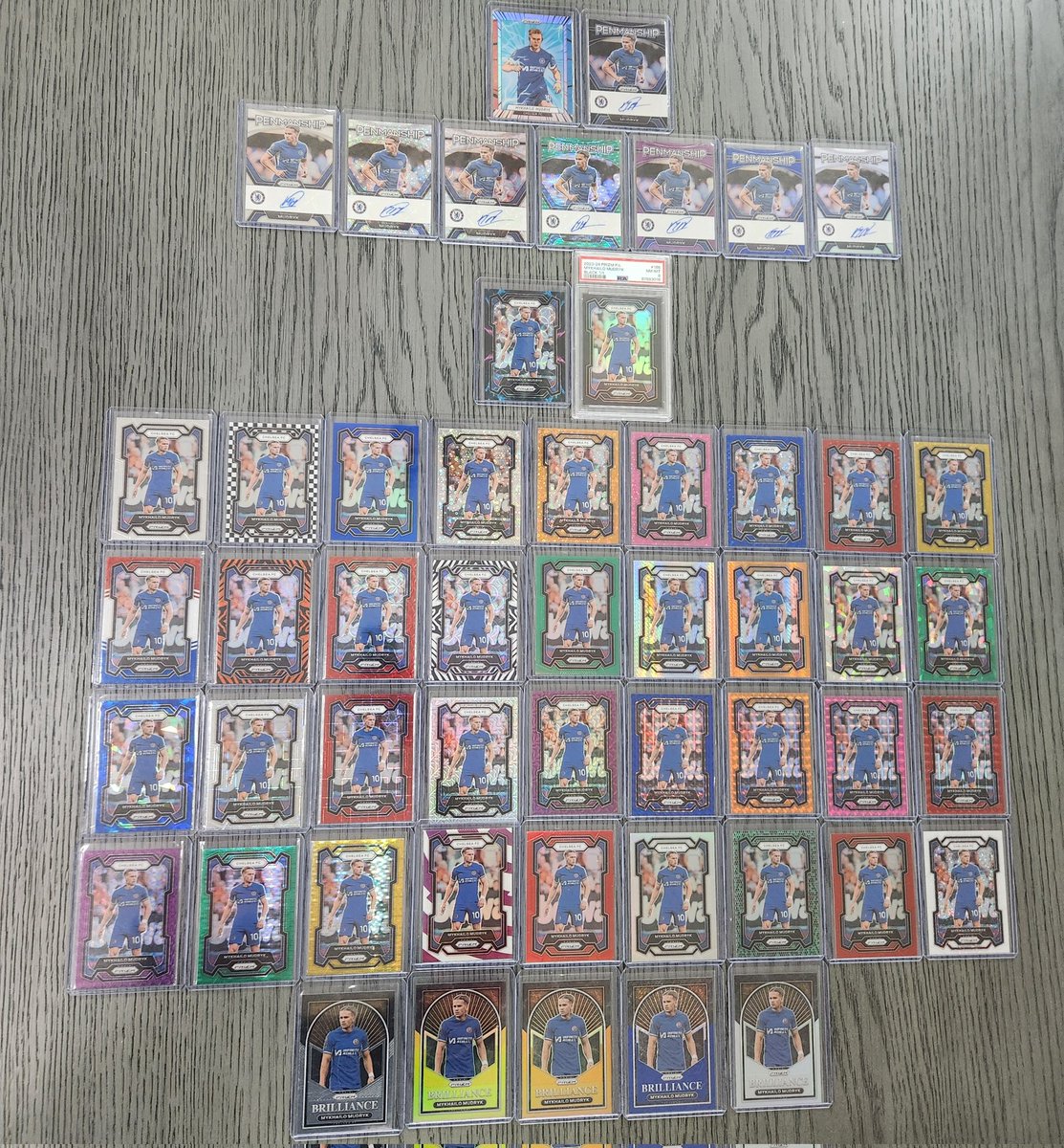 Hailingball's tweet image. Just a little update on my 23/24 Prem Prizm Mudryk/Madueke Rainbow Chase! How am I doing? 😉🤔🤪😏