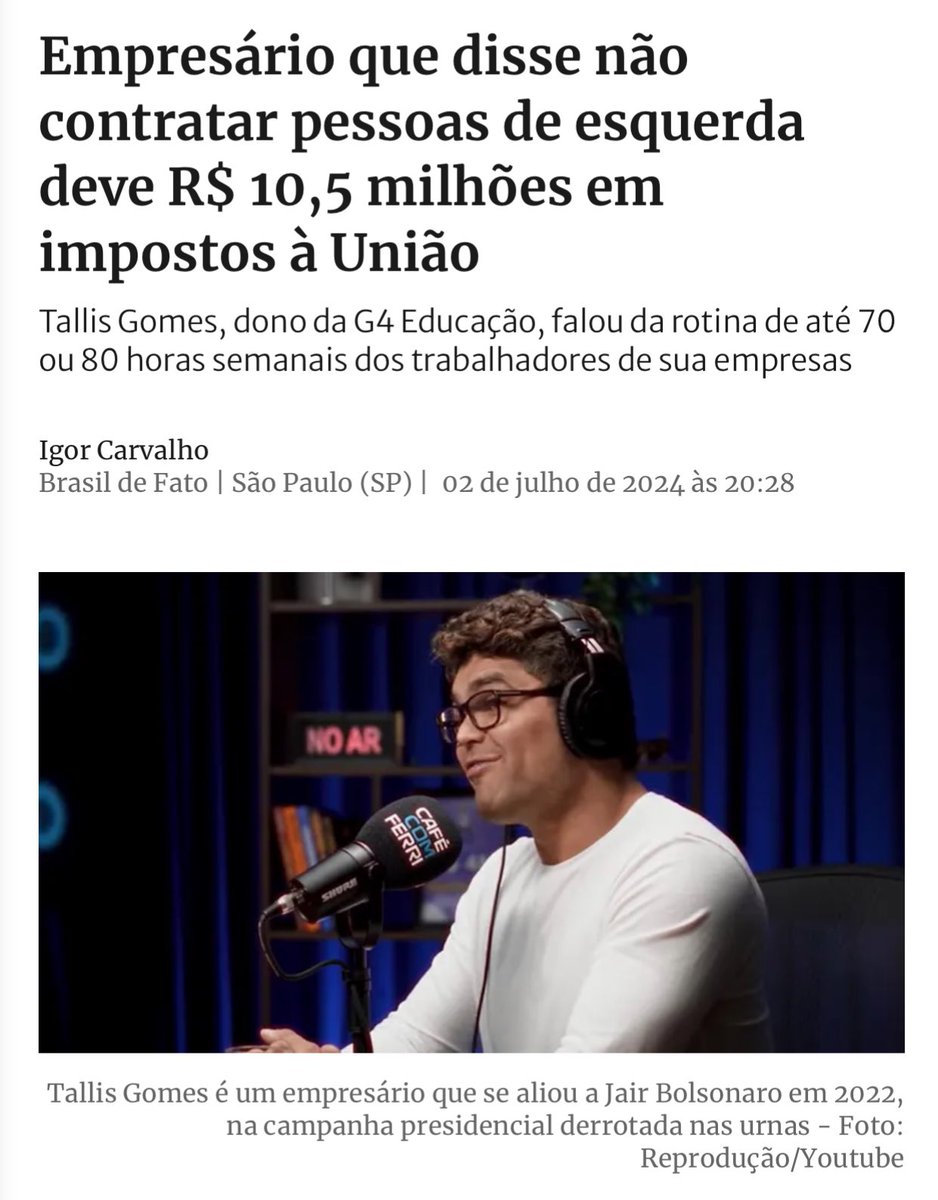 é impressionante como essa galera é consistente em ser pilantra né