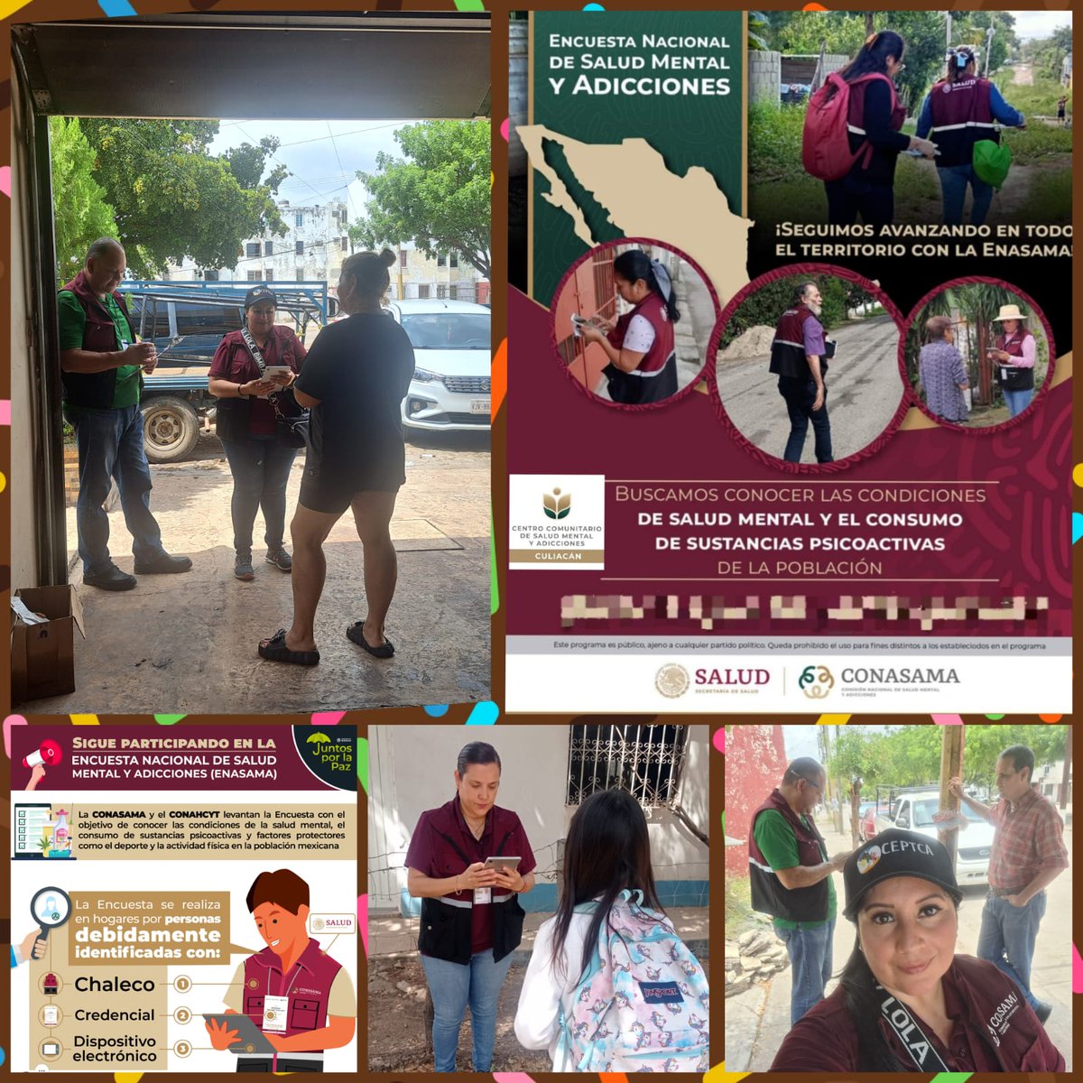 CapaCuliacan's tweet photo. CECOSAMA Culiacán reanuda la última etapa de la Encuesta Nacional de Salud Mental y Adicciones.Tu participación es importante para conocer las condiciones de la #SaludMental y el consumo de sustancias psicoactivas en la población mexicana. 
#ENASAMA #PorLaSaludMental https://t.co/SSwAoK41eq