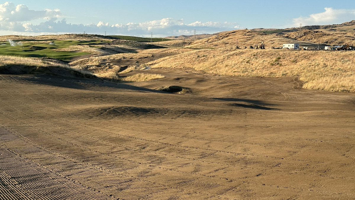MattGinella's tweet photo. A few more from what will be the second Kidd course at @GambleSands and one damn good fire pit.🔥 https://t.co/kSKt8CEZZt