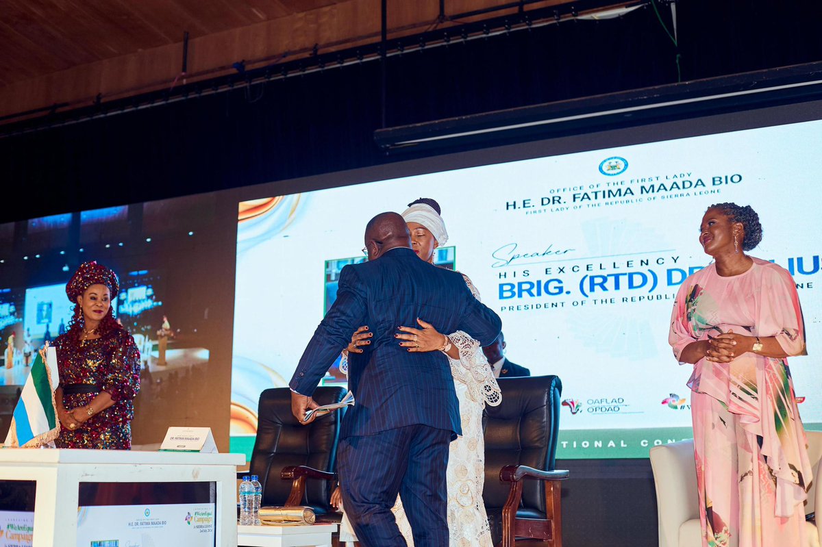 First Lady Fatima Maada Bio tweet media