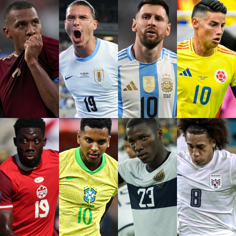 InvictosSomos's tweet photo. ¡¡LISTOS LOS CUARTOS DE FINAL DE LA COPA AMÉRICA!!

✅ Brasil vs Uruguay.
✅ Argentina vs Ecuador.
✅ Venezuela vs Canadá.
✅ Colombia vs Panamá.

VIENE LO MEJOR DEL TORNEO.