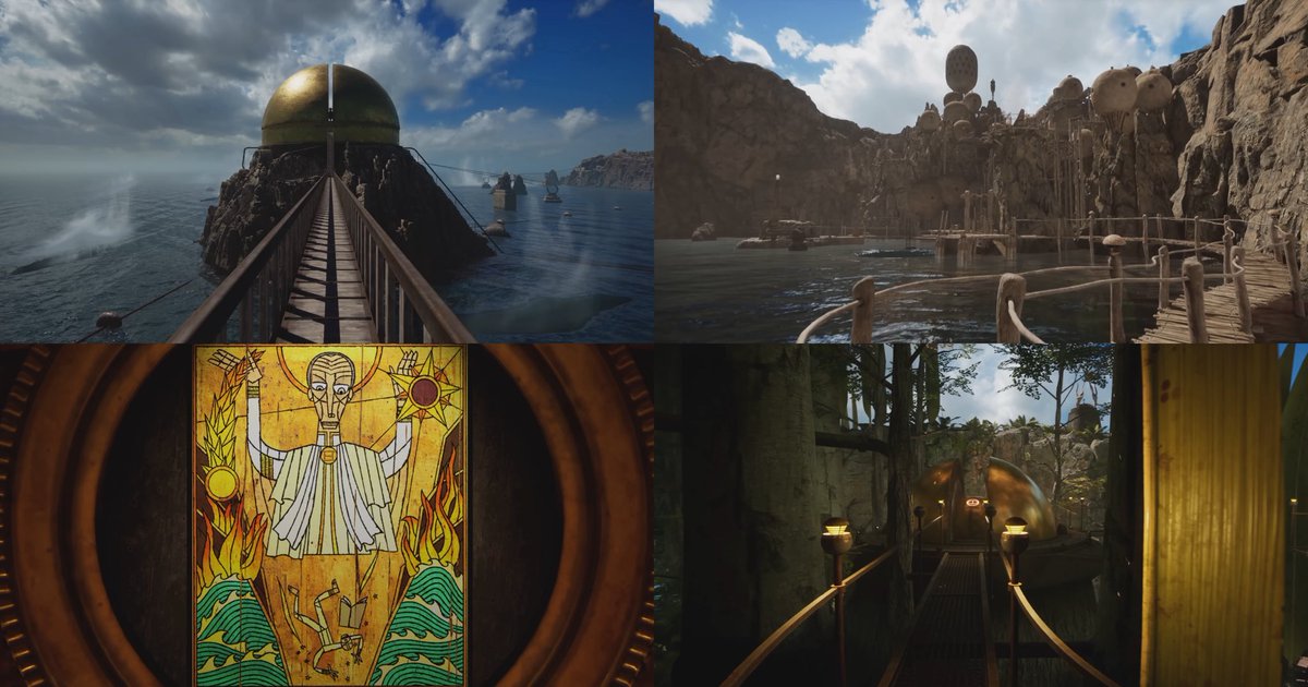 mattrhodesart's tweet image. The new 3D Riven by @cyanworlds it’s incredible. My kids said “hey, that looks like Tellurion!”
I said “sit down, kids, and let me introduce you to my inspiration for… everything I’ve ever done.”
Play it. 
Btw, Tellurion, is back in print. hardcover and paperback. Link in bio!