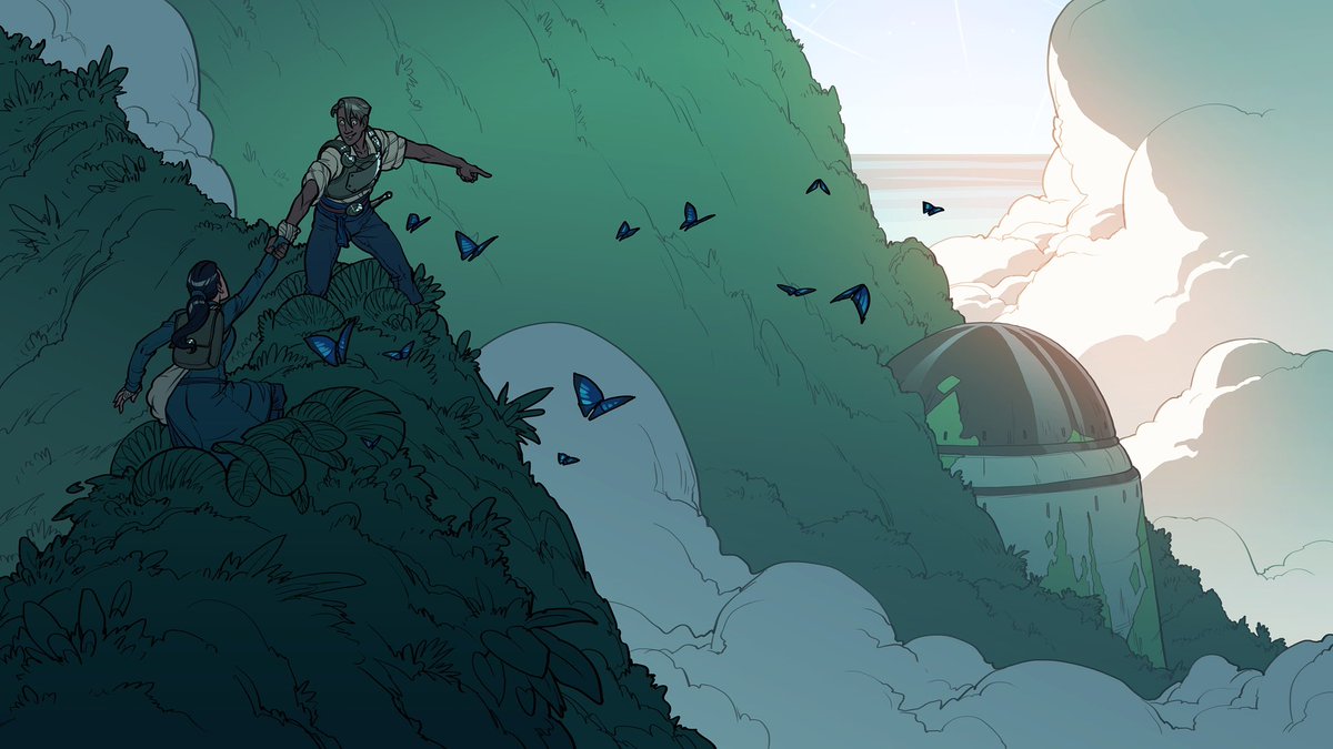 mattrhodesart's tweet image. The new 3D Riven by @cyanworlds it’s incredible. My kids said “hey, that looks like Tellurion!”
I said “sit down, kids, and let me introduce you to my inspiration for… everything I’ve ever done.”
Play it. 
Btw, Tellurion, is back in print. hardcover and paperback. Link in bio!