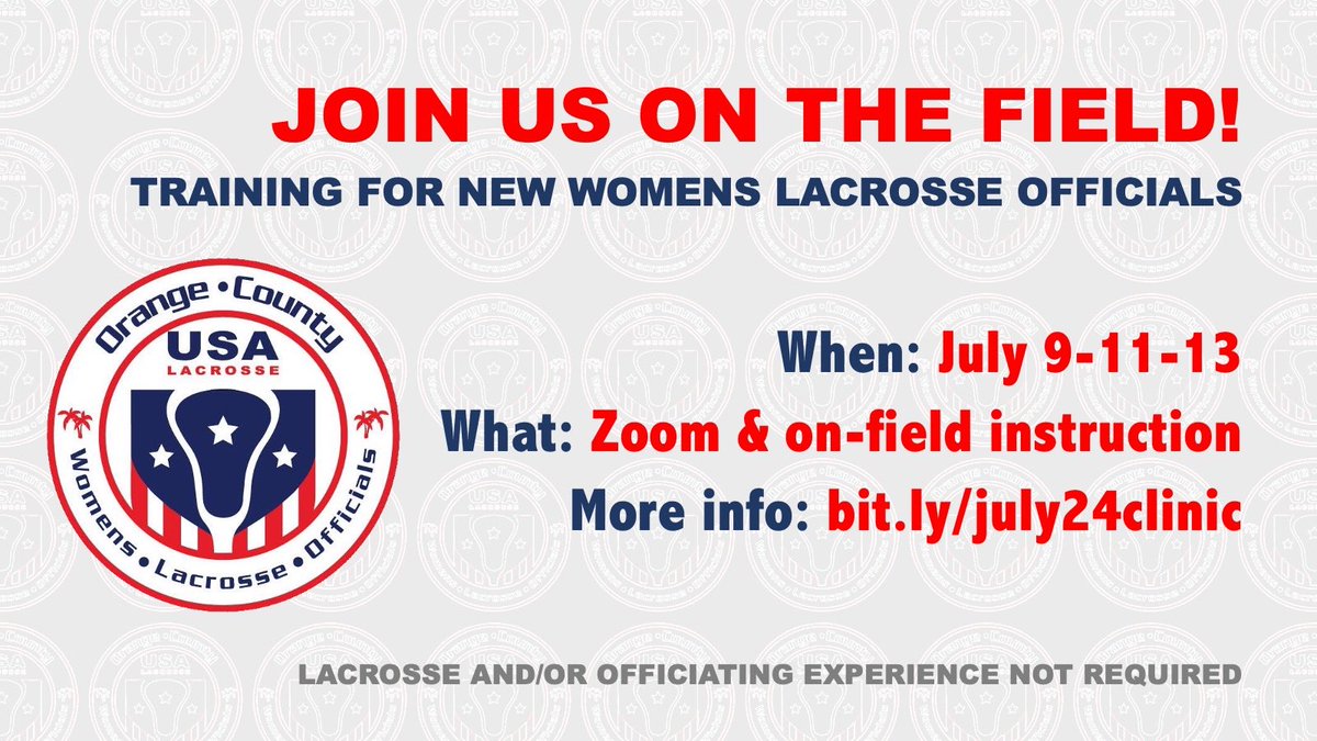 Help grow #girlslacrosse as a game official! We’ve got training coming up this month!@mikehuntley63 <a href="/ocvarsity/">ocvarsity</a> <a href="/TimBurtIrvine/">Tim Burt</a> <a href="/SteveFryer/">Steve Fryer</a> <a href="/latsondheimer/">eric sondheimer</a>