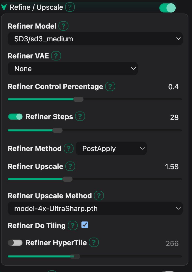 PhotogenicWeekE's tweet image. #SwarmUI の秘技！何と #Refiner で #SD3Medium を指定できる。つまり #Pony系 固有のこんな絵を出してw、Refinerで絵柄変更可能。但し重み0.4まで。1枚目は40% SD3(笑) 2枚目は #tsubakiMix。3枚目が #ponyRealism_v21AlternativeVAE のまま。お試しを♪
#AI美女 #AIグラビア
github.com/mcmonkeyprojec…