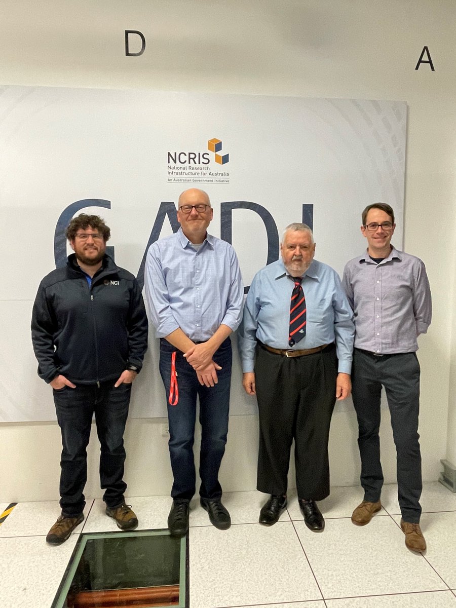 NCInews's tweet image. NCI was delighted to host Mr Lloyd Monsbourgh, ANU Alumni and donor, who enjoyed an exclusive tour of Gadi, one of Australia's most powerful supercomputers. #NCI #GadiSupercomputer #highperformancecomputing #Research