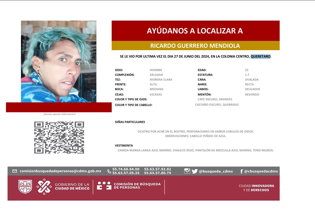 Comisión de Búsqueda CDMX tweet media