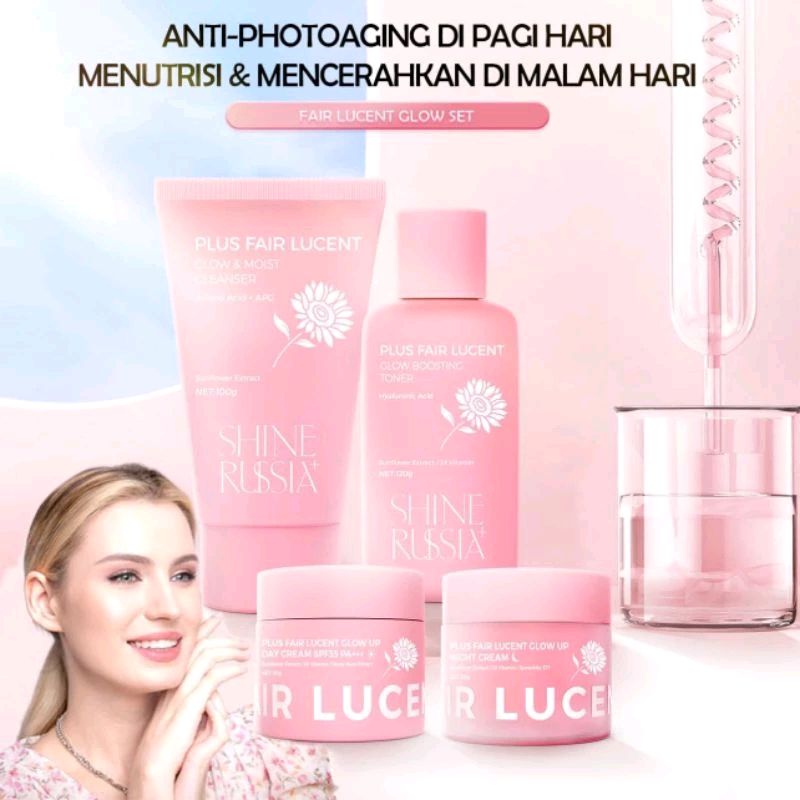 Cek Shine Russia + 4 PCS SKINCARE SET - Whitening Skincare Sunflower Plus Fair Lucent Glow Set - Symwhite 377 - Glowing &amp; Anti Dark Spot - Paket Skincare Set yang Mampu Atasi Flek Hitam di Wajah dengan harga Rp293.200. Dapatkan di Shopee sekarang! s.shopee.co.id/6fMbwKBucD?sha…