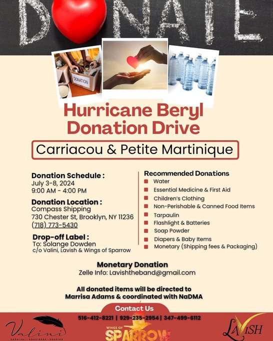 🌟 Help Grenada Rise Again! 🌟

In the aftermath of Hurricane Beryl, Grenada stands strong in spirit but needs our support to rebuild and recover. The devastation is immense, but together, we can make a real difference.Let us show them incredible power of compassion and love.