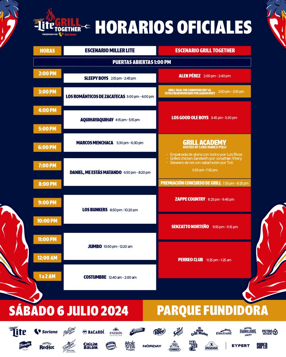 Jumbo_Mx's tweet photo. Monterrey, nos vemos este sábado en el festival Miller Lite Grill Together en punto de las 10:50pm

Boletos disponibles aquí: https://t.co/FNi9tNweO0

#Jumbo25 https://t.co/fny2kETMs6