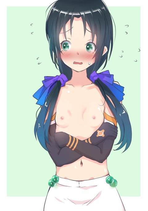 ちっちゃいおっぱいで上半身だけ裸ってえっちだな、涼風…! 