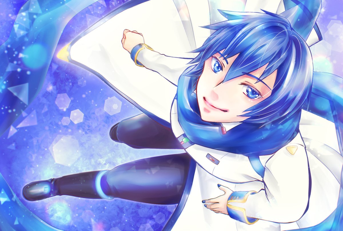 カイト(ボーカロイド) 「こんぺーとうさんのKAITOさん!キラキラ眩く、KAITOさんの微笑みが最高な1」|piapro(ピアプロ)のイラスト