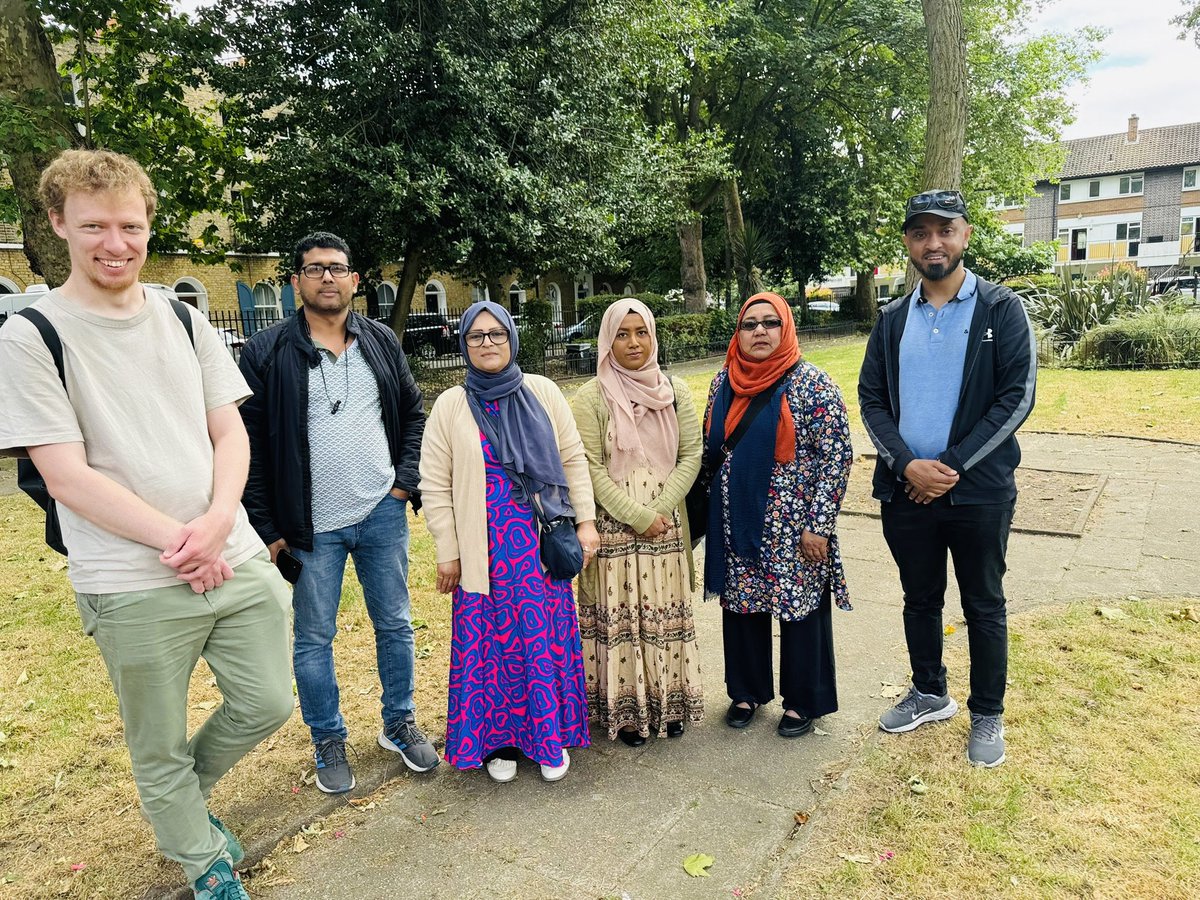 We are out  to the campaign across T H  Bethnal Green East, Stepney Green and Shadwell. Good response from the residents.🌹