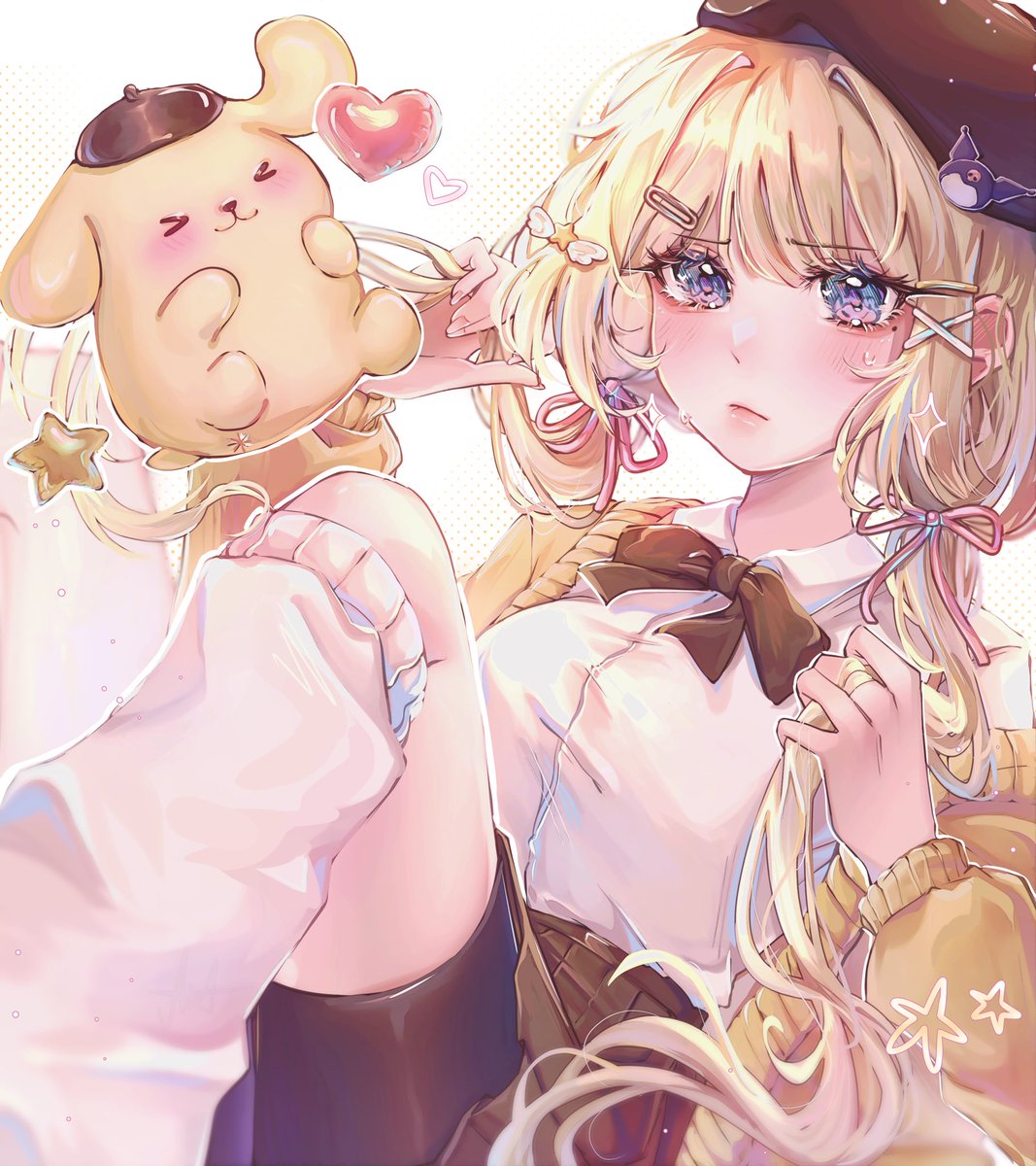 💛🌻🍂 Pompompurin + OC

#art #illust