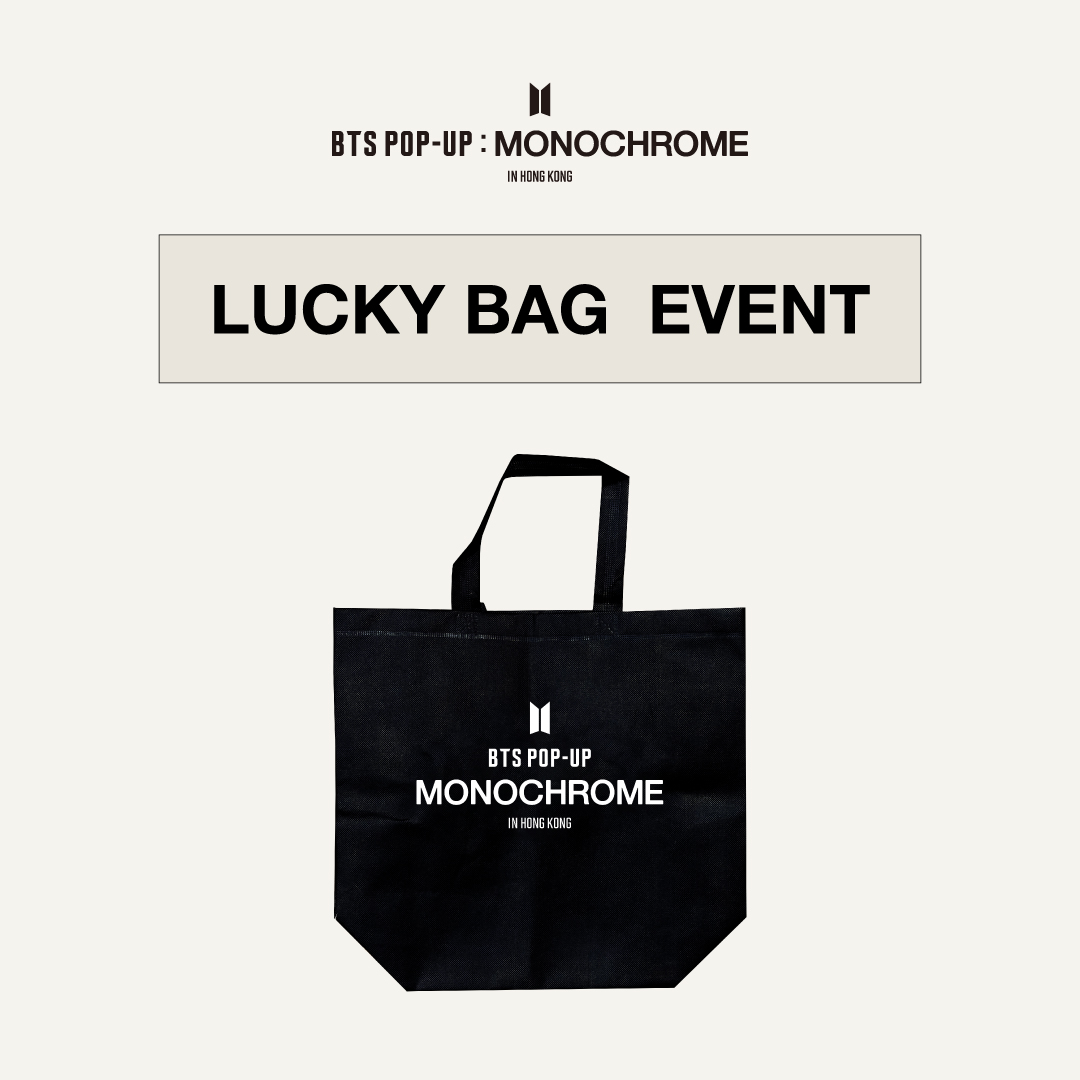 BTS POP  UP コンサートバッグ ブラック BTS POPUP MONOCHROME トートバッグ