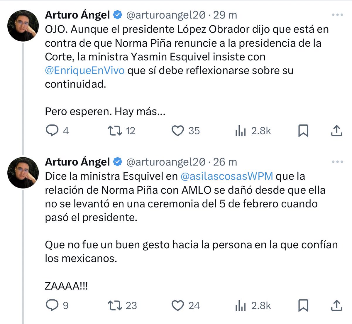 jrisco's tweet photo. - ¿y el presidente es rencoroso?
- Naaaa … no creo… https://t.co/6brXbqFqKQ