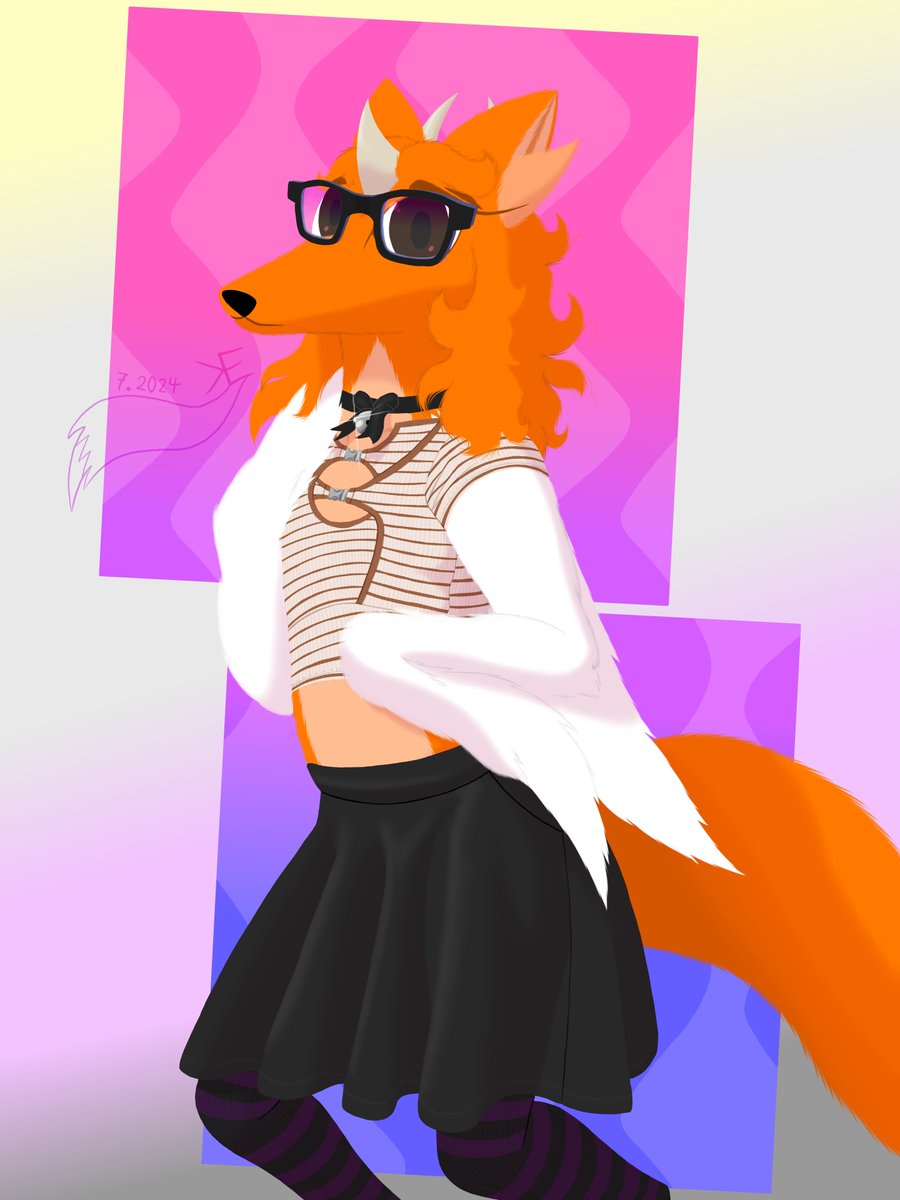 Vulpine_ribbons's tweet photo. My cute new outfit

#furry #furryart #furryartist #digitalart https://t.co/QinsivnLHU