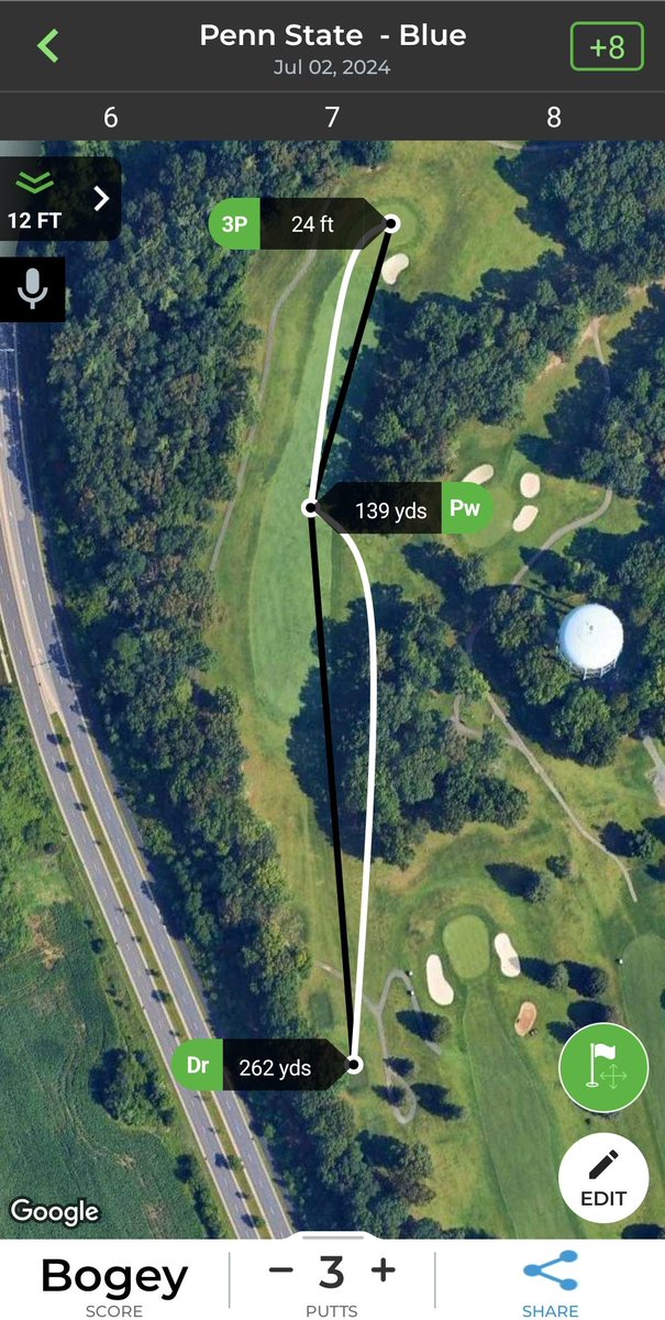 BushmillsBogeys's tweet photo. Should Have Been Par of the Day (SHBPOTD): This was the best I've ever played this hole but I missed a 3 footer for par. #HeartBreaking https://t.co/Zns0FawOTO