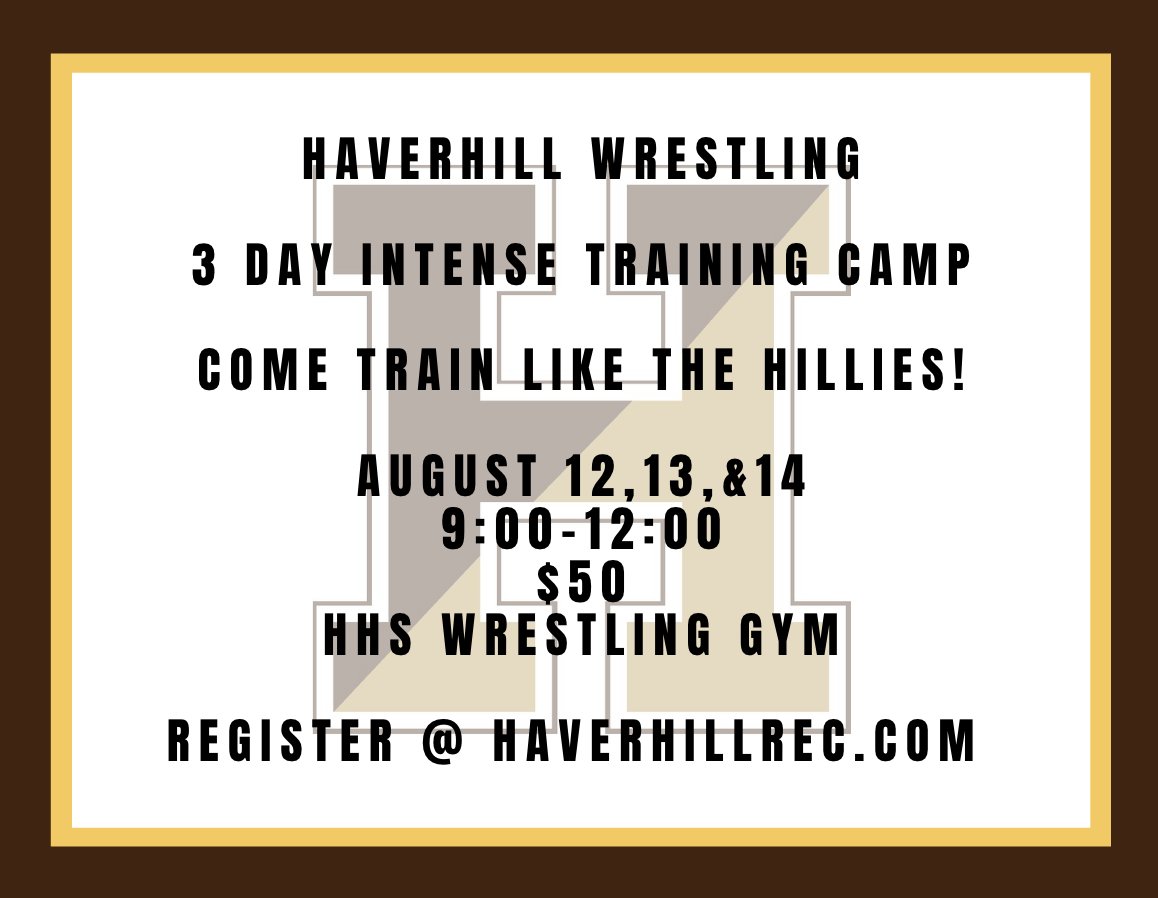 Sign up for camp!  

haverhillrec.activityreg.com/selectactivity…
