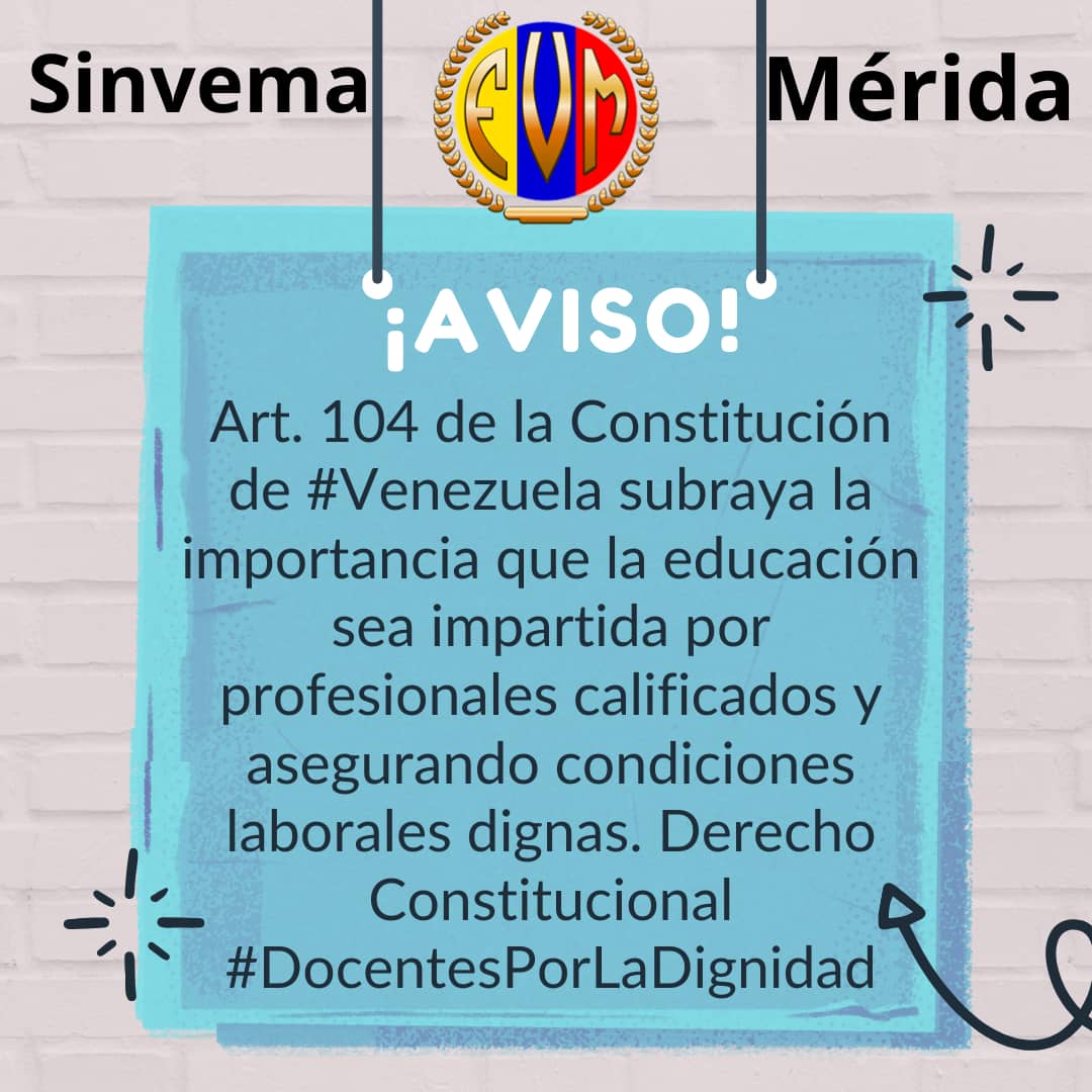 delcycor19's tweet photo. Los docentes #venezolanos enfrentan bajos salarios que no cubren la alimentación adecuada para sus familias. Exigimos el respeto de nuestros derechos #DocentesPorLaDignidad  @fvmmerida #OIT @CorteIDH @KarimKhanQC @ONU_es #OEA #ONU #Venezuela @fevemaestros @OITnoticias #02julio https://t.co/SJVJzIkvV2