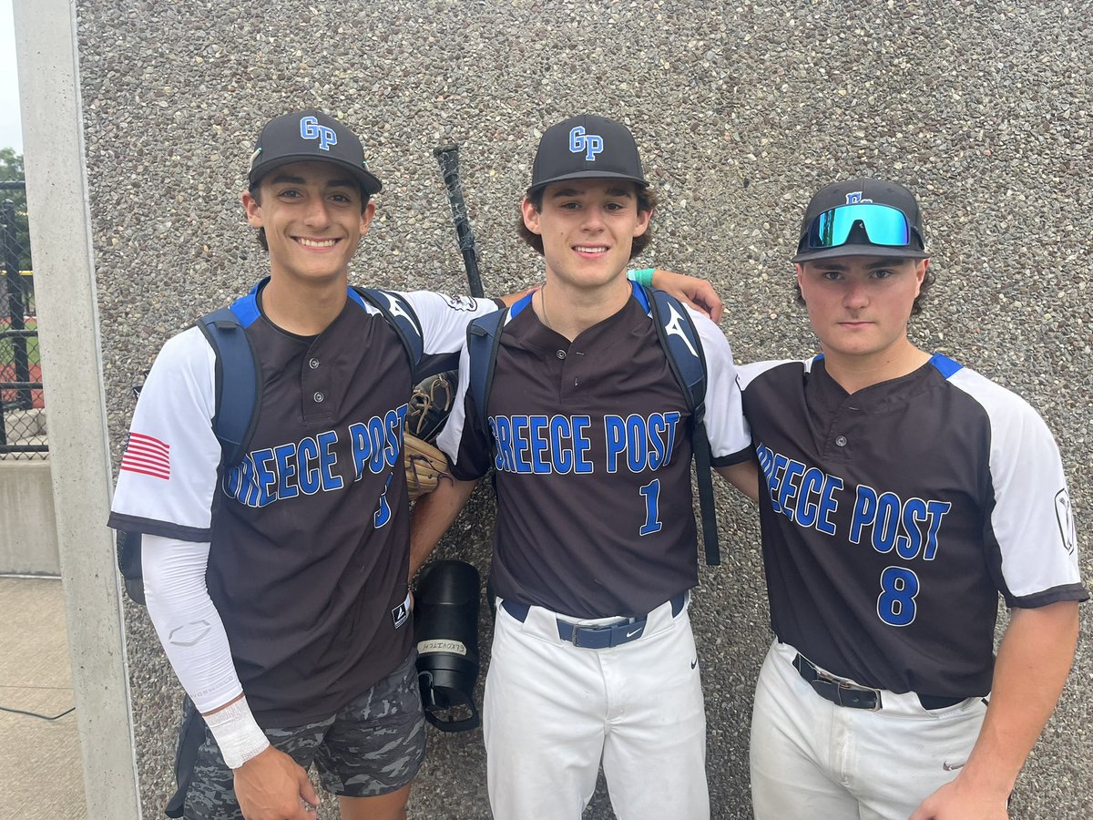 Monroe County (NY) American Legion Baseball (@mclegionbsbl) on Twitter photo The <a href="/pawsofrochester/">PAWS Youth and Advocacy Center, Inc.</a> Players of the Game in Greece’s 6-5 victory over Irondequoit are <a href="/ElkovitchWeston/">Weston Elkovitch</a> who threw a CG & went 2-3 w/ 2 RBIs & both <a href="/bradygerig/">Brady Gerig</a> & <a href="/joeysanna_/">Joey Sanna</a> who both went 3-4 w/ a 2B & 2 Rs scored. <a href="/NYALBaseball/">NY American Legion Baseball</a> <a href="/PickinSplinters/">Paul Gotham</a> <a href="/gametime585/">thejmacshow</a> <a href="/FLCCBaseball/">FLCC Lakers Baseball</a> The <a href="/pawsofrochester/">PAWS Youth and Advocacy Center, Inc.</a> Players of the Game in Greece’s 6-5 victory over Irondequoit are <a href="/ElkovitchWeston/">Weston Elkovitch</a> who threw a CG & went 2-3 w/ 2 RBIs & both <a href="/bradygerig/">Brady Gerig</a> & <a href="/joeysanna_/">Joey Sanna</a> who both went 3-4 w/ a 2B & 2 Rs scored. <a href="/NYALBaseball/">NY American Legion Baseball</a> <a href="/PickinSplinters/">Paul Gotham</a> <a href="/gametime585/">thejmacshow</a> <a href="/FLCCBaseball/">FLCC Lakers Baseball</a>