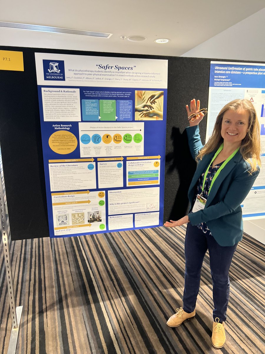 Physiotherapy UniMelb (@physiounimelb) on Twitter photo <a href="/PhysioUnimelb/">Physiotherapy UniMelb</a> project “Safer Spaces” a trauma informed curriculum design for peer physical examination featuring at #ANZAHPE2024 today. <a href="/_Jessica_Lees/">Jessica Lees</a> <a href="/RachelToovey/">Dr Rachel Toovey 🌈 (she/her)</a> <a href="/kimallisonphd/">Kim Allison</a> <a href="/selina_parry/">A/Prof Selina Parry</a> <a href="/GrangerCL/">Professor Catherine Granger</a> FCoulston, KSellick, MSharp <a href="/PhysioUnimelb/">Physiotherapy UniMelb</a> project “Safer Spaces” a trauma informed curriculum design for peer physical examination featuring at #ANZAHPE2024 today. <a href="/_Jessica_Lees/">Jessica Lees</a> <a href="/RachelToovey/">Dr Rachel Toovey 🌈 (she/her)</a> <a href="/kimallisonphd/">Kim Allison</a> <a href="/selina_parry/">A/Prof Selina Parry</a> <a href="/GrangerCL/">Professor Catherine Granger</a> FCoulston, KSellick, MSharp
