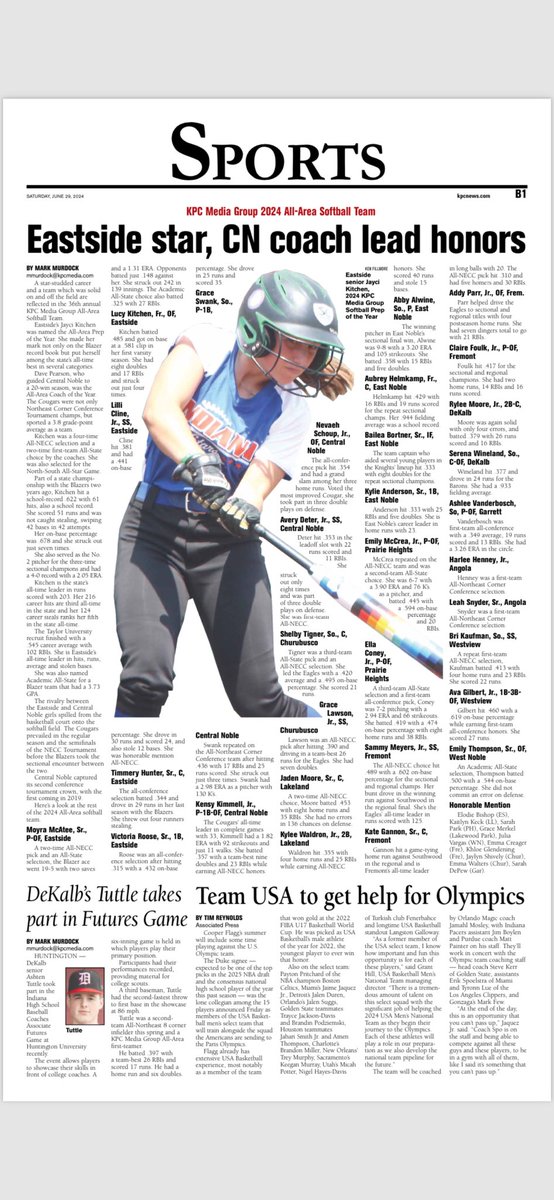 Congrats to J, Mo, Lu, Lil, Timmery, Vic, &amp; Elodie for their All-Area recognition. #BlazerPride #EarnIt