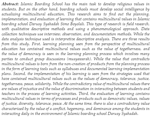 Profetika_'s tweet photo. Ramdhani, Deddy, et al. โ#LEARNINGMANAGEMENT BASED ON #MULTICULTURAL AT #ISLAMICBOARDINGSCHOOL DARUSY SYAHADAH SIMO BOYOLALIโ. Profetika: Jurnal Studi Islam, vol. 23, no. 1, Dec. 2021, pp. 1โ12. https://t.co/lQYmqoYp6W, https://t.co/FgJUodyNaz. https://t.co/EpbjvHqaPR