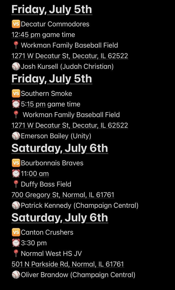 2025 Illinois Braves tweet media