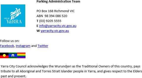 Just received my parking permit from the socialist paradise that is the City of Yarra. 

Notice anything about the letter? Not really unexpected I suppose...