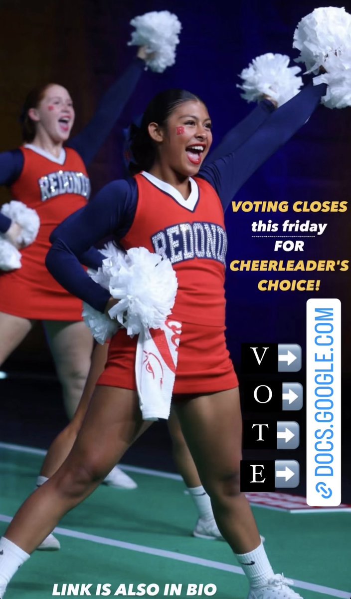 RedondoCheer (@redondocheer) on Twitter photo PLEASE VOTE FOR REDONDO CHEER to be featured on VARSITY TV🥰
⬇️
docs.google.com/forms/u/0/d/e/… 
❤️🤍Thank you❤️🤍
<a href="/VarsitySpirit/">Varsity Spirit</a> <a href="/RUHSASB/">Redondo HS ASB</a> <a href="/RUHSAthletics/">Redondo Athletics</a> <a href="/latsondheimer/">eric sondheimer</a> <a href="/breezepreps/">Breeze Varsity</a> <a href="/CIFSS/">CIF Southern Section</a> <a href="/CIFState/">CIF State</a> <a href="/ocvarsity/">ocvarsity</a> <a href="/StudentSectRep/">The Student Section Report</a> <a href="/SteveFryer/">Steve Fryer</a> <a href="/MAlvarez02/">Manny Alvarez</a>    <a href="/FredRoggin/">Fred Roggin</a> <a href="/mtelles/">Megan Telles</a> <a href="/RUHSFlock/">RUHS THE FLOCK</a> PLEASE VOTE FOR REDONDO CHEER to be featured on VARSITY TV🥰
⬇️
docs.google.com/forms/u/0/d/e/… 
❤️🤍Thank you❤️🤍
<a href="/VarsitySpirit/">Varsity Spirit</a> <a href="/RUHSASB/">Redondo HS ASB</a> <a href="/RUHSAthletics/">Redondo Athletics</a> <a href="/latsondheimer/">eric sondheimer</a> <a href="/breezepreps/">Breeze Varsity</a> <a href="/CIFSS/">CIF Southern Section</a> <a href="/CIFState/">CIF State</a> <a href="/ocvarsity/">ocvarsity</a> <a href="/StudentSectRep/">The Student Section Report</a> <a href="/SteveFryer/">Steve Fryer</a> <a href="/MAlvarez02/">Manny Alvarez</a>    <a href="/FredRoggin/">Fred Roggin</a> <a href="/mtelles/">Megan Telles</a> <a href="/RUHSFlock/">RUHS THE FLOCK</a>