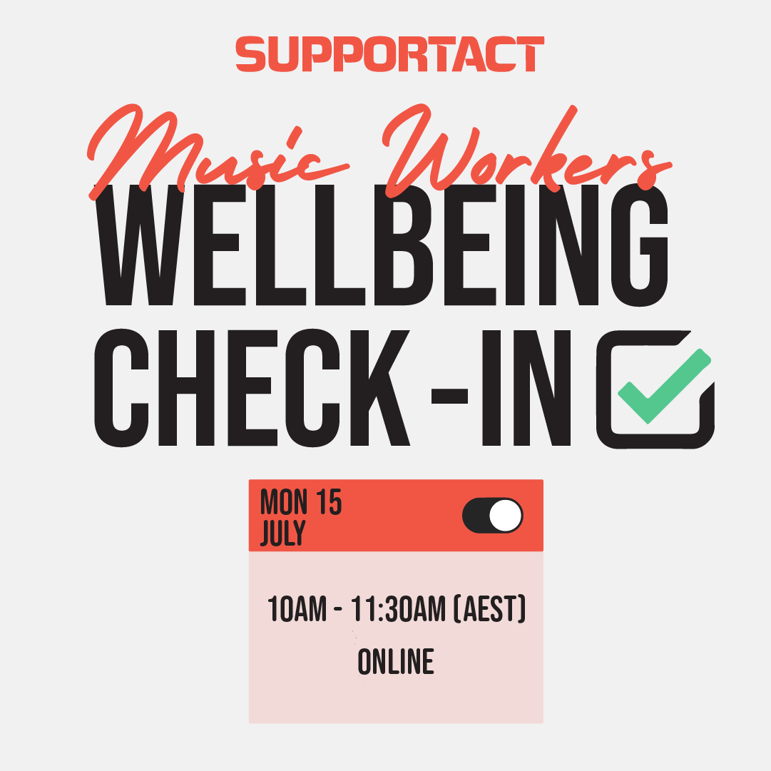MusicNSW's tweet image. Starting tomorrow Support Act kicks off a series of free online wellbeing check ins and training for music workers. You can find all details here: supportact.org.au/events/ 🔗

#SupportAct #MusicNSW #Wellbeingcheck #Onlineevent