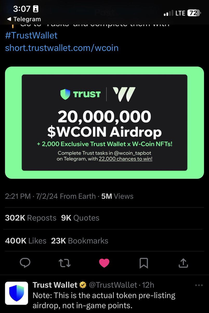 oladefemi01's tweet photo. @TrustWallet @wcoin_io https://t.co/LMsDit0W2L