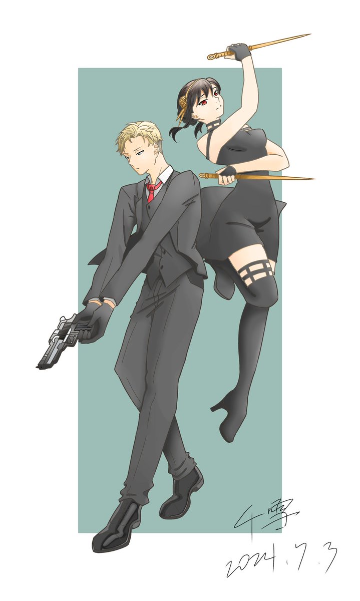 #SPY_FAMILY 
#ロイヨル 

舊圖重修