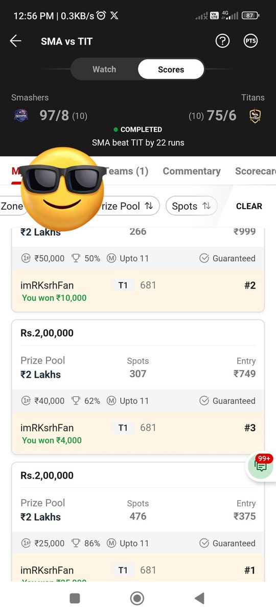 RKfantasycric11 (@rkfantasycric11) on Twitter photo Believe In Yourself...
Pondicherry T10 Final
C O N Q U E R E D ๐
After Ages ๐๐๐
<a href="/ShankarRaika51/">Shankar Raika</a> <a href="/D11_Venkydhoni/">Venkatesh</a> <a href="/snehakumarreddy/">SnEhA KuMaR ReDdY</a> <a href="/69xAsif/">mohd asif</a> <a href="/arjunkumar318/">DIMAG SE ARJUN - Fantasycricketguy</a> <a href="/CricCrazyNIKS/">Nikhil ๐</a> <a href="/FantasycricPro/">Fantasy Cricket Pro ๐ (Viren Hemrajani)</a> <a href="/peeyushsharmaa/">Peeyush Sharma</a> @fantasy1Cricket <a href="/StatsGuruji786/">Stats Guruji</a> <a href="/harshit_336/">โ๐ธโ๐โ๐๐ ๐ฐ</a> <a href="/RAMESHINFO1/">RAMESH INFO YOUTUBE CHANNEL</a> Believe In Yourself...
Pondicherry T10 Final
C O N Q U E R E D ๐
After Ages ๐๐๐
<a href="/ShankarRaika51/">Shankar Raika</a> <a href="/D11_Venkydhoni/">Venkatesh</a> <a href="/snehakumarreddy/">SnEhA KuMaR ReDdY</a> <a href="/69xAsif/">mohd asif</a> <a href="/arjunkumar318/">DIMAG SE ARJUN - Fantasycricketguy</a> <a href="/CricCrazyNIKS/">Nikhil ๐</a> <a href="/FantasycricPro/">Fantasy Cricket Pro ๐ (Viren Hemrajani)</a> <a href="/peeyushsharmaa/">Peeyush Sharma</a> @fantasy1Cricket <a href="/StatsGuruji786/">Stats Guruji</a> <a href="/harshit_336/">โ๐ธโ๐โ๐๐ ๐ฐ</a> <a href="/RAMESHINFO1/">RAMESH INFO YOUTUBE CHANNEL</a>