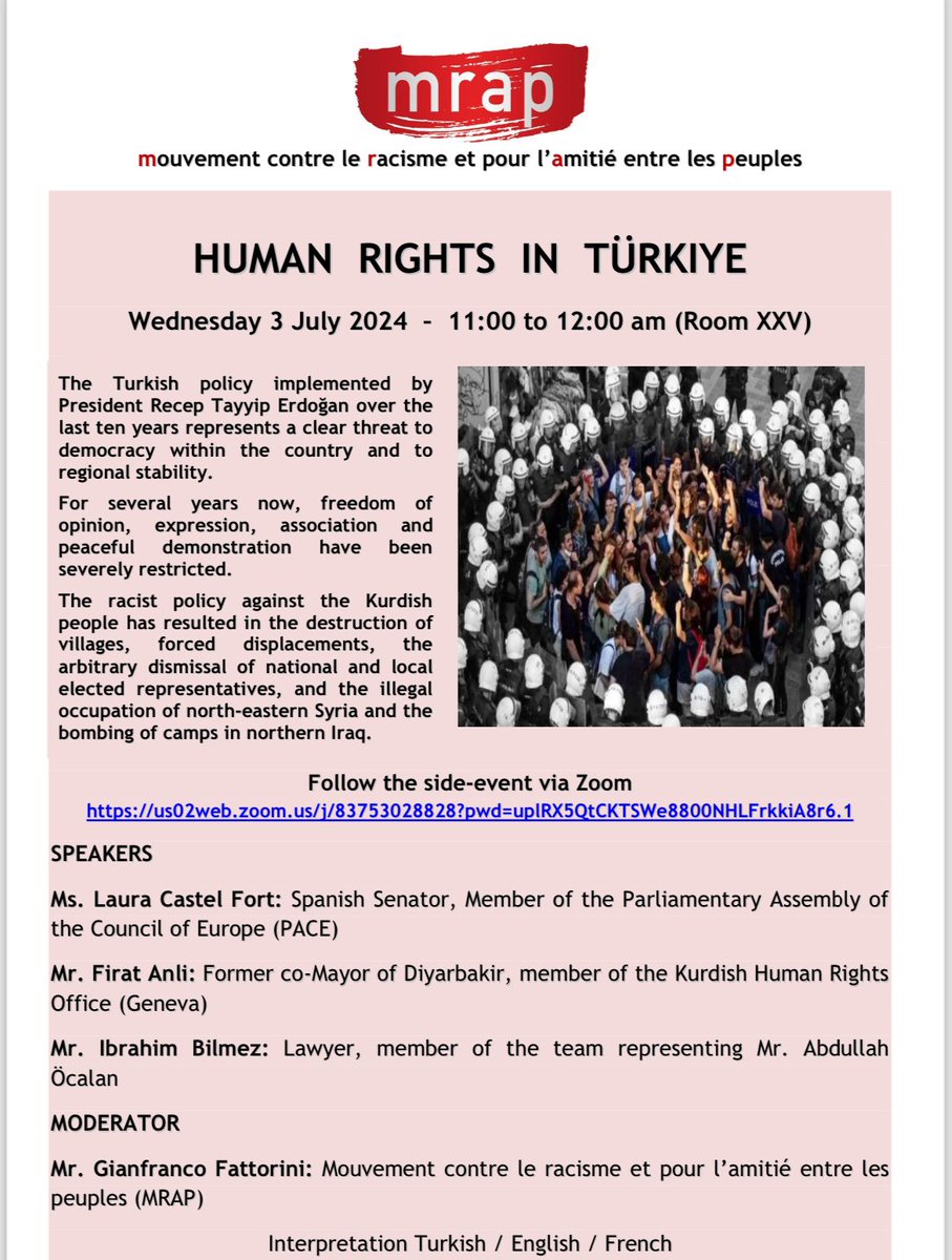 lauracastelfort's tweet photo. ‼️Avui, a Ginebra, per intervenir en un side event durant @UN_HRC ✊ https://t.co/SD3D3LX6jC