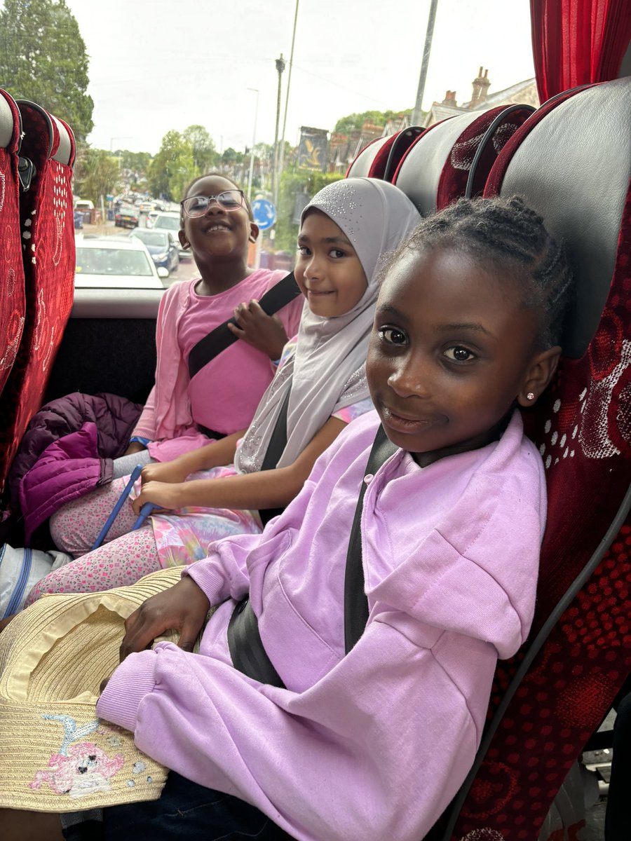 It’s a little drizzly, but we’re hoping for the best. The children are all excited and looking forward to Littlehampton beach.